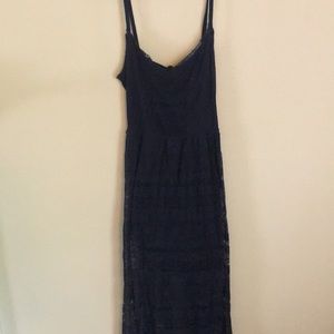 Navy blue maxi dress